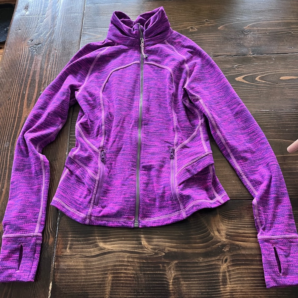 lululemon athletica Purple Zip-Up Bomber Jacket